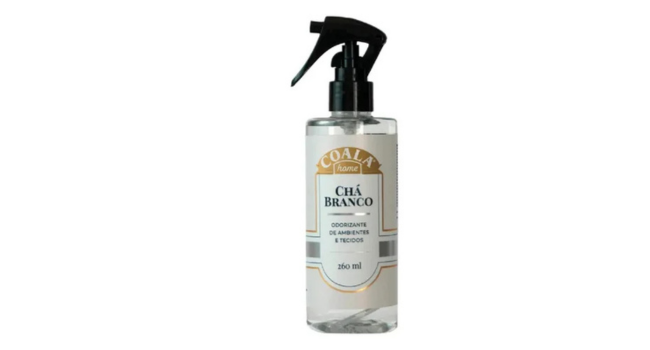 Coala Ambiente e Tecidos Spray - Chá branco - Unidade - 1 - 1 - 260 mL