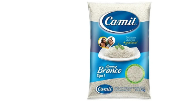 Arroz Branco Tipo 1 Camil Pacote 5kg