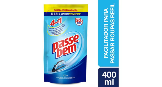 Refil Sachê Facilitador De Passar Roupas 400ml 