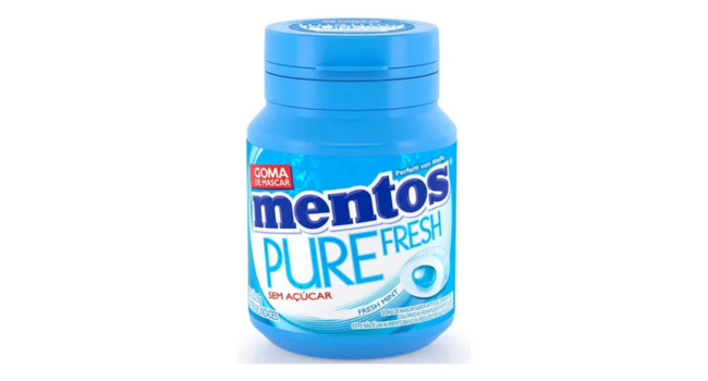 Goma de Mascar Pure Fresh Mint Mentos 56gG
