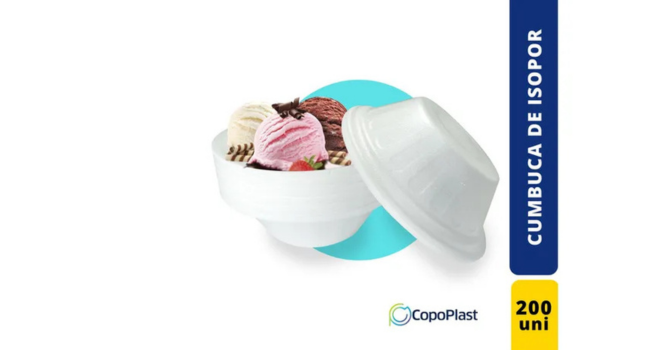 Cumbuca De Isopor Pote Descartável 300ml C/ 200 Unidades