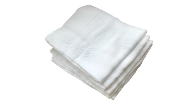 Fralda De Pano Tecido Ombro Luxo Com Bainha Cor Branco