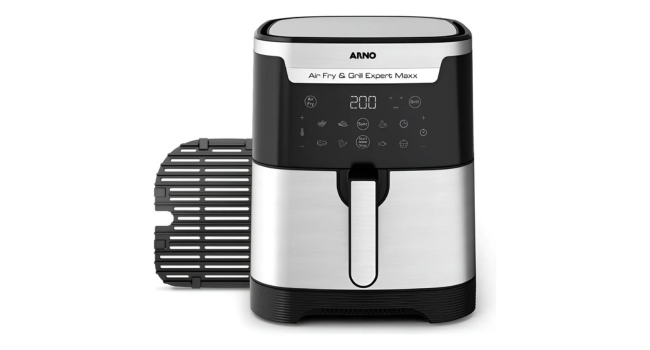 Fritadeira Sem Óleo Arno Airfry & Grill Expert Maxx Digital Cor Preto