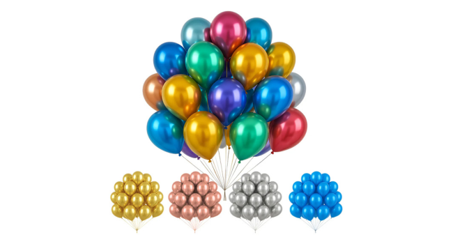 Bexiga Metalizada Balões Decoração 50 Un Nº9 Festa E Eventos
