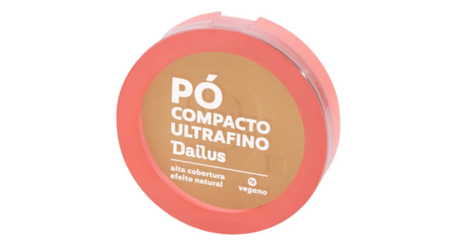 Base de maquiagem em pó compacto Dailus Ultrafino 10g