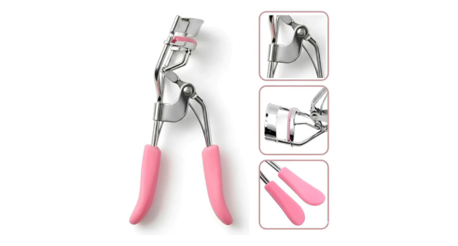 Modelador De Cílios Curvex Pink Profissional Com Refil